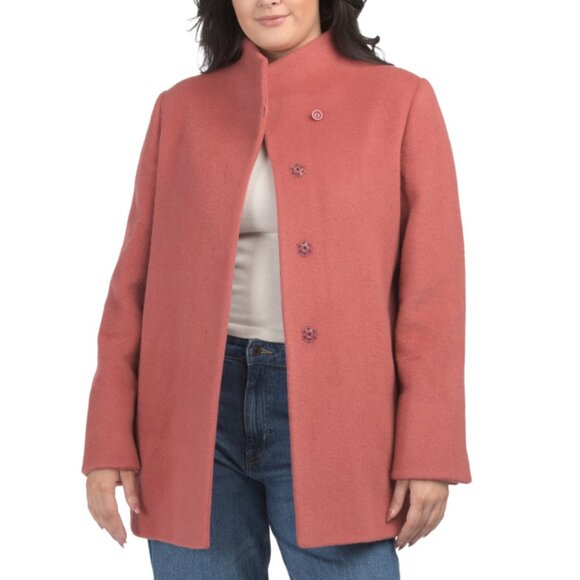 ICONS BY CINZIA ROCCA  Italy Virgin Wool And Alpaca Blend Coat - Picture 1 of 2
